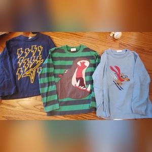 Mini Boden size 5/6 3 boys long sleeve shirts